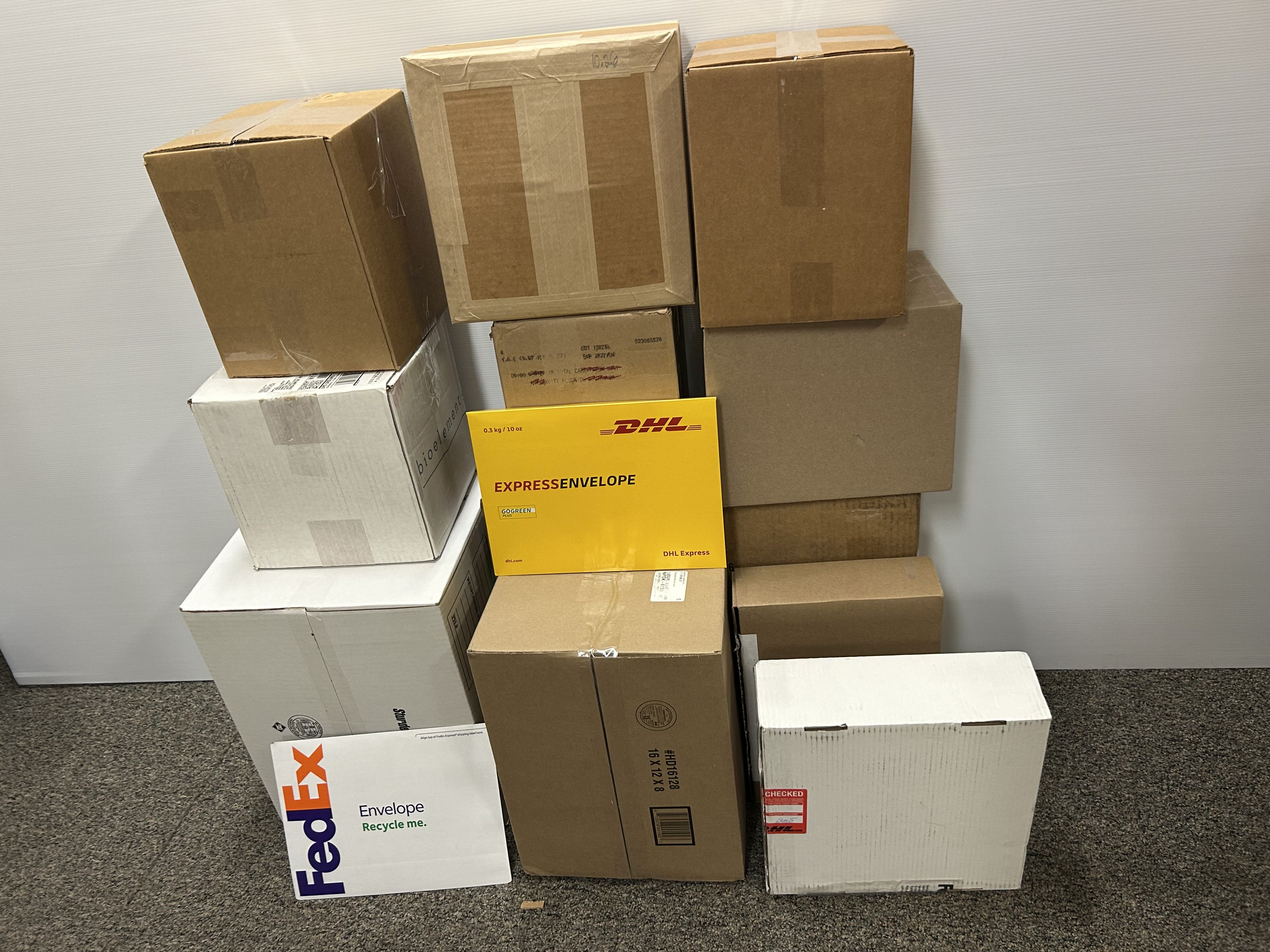 International shipping destinations map