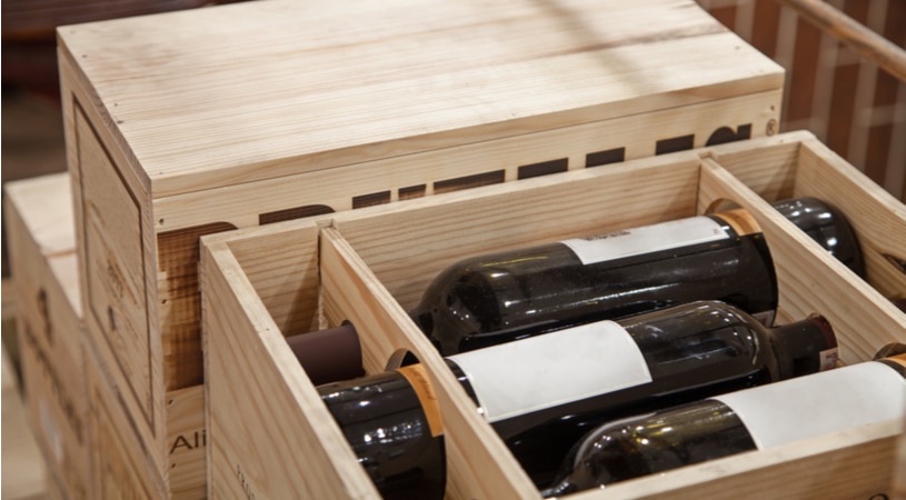 wine shipping crate